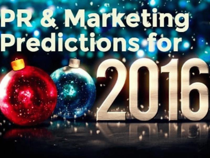 2016 PR & Marketing Predictions Feature